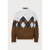 ROXY Pulover LETS GET HIGH pastelno modra/rjava/antracit/volneno bela