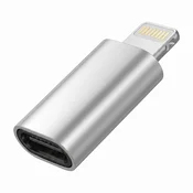 BLUE STAR Blue Star, USB-C v Lightning Pretvornik Adapter za iPhone in iPad, Srebrna, (5000276778)