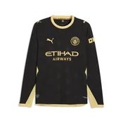 PUMA Manchester City 26/27 Away Authentic Long Sleeve Jersey Men, Sports, Black/Flaxen, XXL