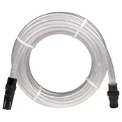 Vidaxl Sesalna cev s PVC priključki prozorna 1 10 m PVC