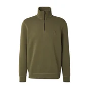 BOSS Sweater majica Zetrust  maslinasta