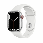 Remen Forcell F-Design Apple Watch 42/44/45/49mm, silikonski - bijeli