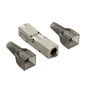 shumee Zaščiten kabelski konektor LogiLink Cat.6A 22-26AWG, namestitev brez orodja