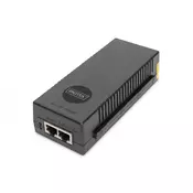 10 Gigabit Ethernet PoE+ Injector, 802.3at Power Pins:3/6(+), 1/2(-), 30W
