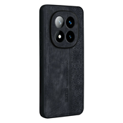 Premium maska Cube Leather za Xiaomi Poco X7 sa ugradenom zaštitom za stražnju kameru - graphite black