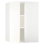METOD Ugaoni zidni element s policama, bela/Vallstena bela, 68x100 cm