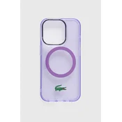 Etui za telefon Lacoste iPhone 15 Pro 6.1 boja: ljubicasta