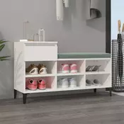 Vidaxl vidaXL Stojalo za čevlje belo 102x36x60 cm material na osnovi lesa