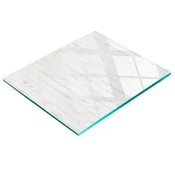 shumee Kuhinjska večnamenska dekorativna tabla iz kaljenega stekla in lesa 60x52 cm