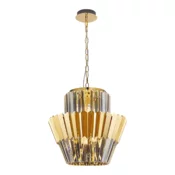 Luster na lancu DONNA 9xE14/40W/230V, precnik 45 cm, zlatan