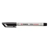 Nepermanentni marker, 0,7 mm, STABILO OHPen F univerzalni, črn