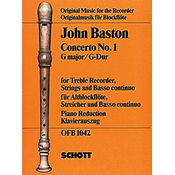 BASTON J:CONCERTO NO.1 G-DUR PIANO REDUCTION