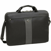 Wenger SwissGear torba za prenosnik Wenger SwissGear Legacy Slimcase, primerna za največ: 17", črna/siva