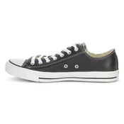 CONVERSE Niske tenisice Chuck Taylor All Star Leather crna / bijela