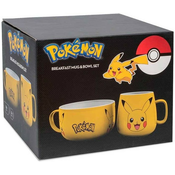 Abysse POKEMON - Set za zajtrk Skodelica + skleda - Pikachu