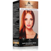 Kallos Glow Lasting Cream Colour permanentna barva za lase odtenek Corall Red 60 ml