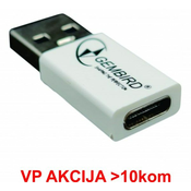 GEMBIRD Adapter kabl/ USB 3.1 na Type-C/ 0/5m/ bela