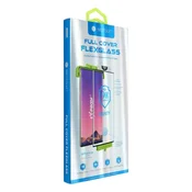 BESTSUIT Hibridno steklo Bestsuit Flexible 5D Full Glue za Samsung Galaxy S23+ črno (Hot Bending) – delujoč čitalnik