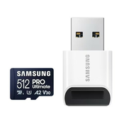 Samsung 512GB PRO Ultimate + citac kartica, microSDXC memorijska kartica | MB-MY512SB