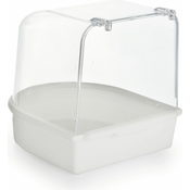 beeztees Plastično kopališče za ptice, 13 x 13 x 13 cm - Bela
