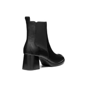 Black womens ankle boots Geox Walk Pleasure 55 - Womens