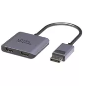 MicroConnect DisplayPort - 2x HDMI female MST Hub raz