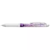Gel olovka, 0,25 mm, s gumbom, PENTEL EnerGel BLN75 Kiriko, Asaba Kikka, plava BLN75ED3-C