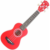 ARROW sopran ukulele PB10 rdeča w/bag