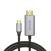 slomart Kabel USB-C v HDMI v2.0, 2m, CL-199