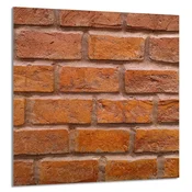 shumee STEKLENA PLOŠČA ZA KUHINJO 60x65 Opeka