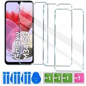 shumee 2x kaljeno steklo za Samsung Galaxy M34 5G steklo 9H komplet 2 kosov