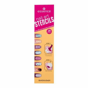 Essence Nail Art Stencils Set šablone za nohte 28 kosov