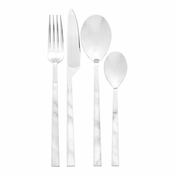 Pribor 16 ks iz nerjavečega jekla v srebrni barvi Avie – Premier Housewares