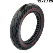 Mobystyle Trda guma 12X2.125 za el. skiro z rdečimi pikami