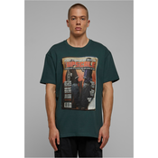 Mens T-shirt oversize Upscale Magazine bottle green