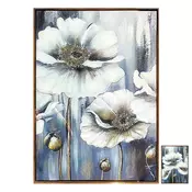 StaRDEČo Slika na platnu Beli cvet 50x70cm/v okvirju/več vzorcev/platno