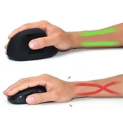 Miška Ewent Wireless Ergonomic Vertical, 1600dpi, crna, USB