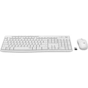LOGITECH tipkovnica + miš - MK295 tihi bežicni komplet, off-white, SAD