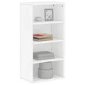 Vidaxl vidaXL Stranska omarica ODDA bela 40x24x79 cm masiven borov les