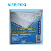 shumee Vodoodporna zaščitna rjuha za otroško posteljico iz džersija s premium oprijetim trakom 60x120 cm modre barve