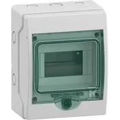 Schneider Electric Nadometna razdelilna omarica Mini Mureva (prej Kaedra) IP65 mMRV-1-6-NT-T prozorna vrata 1 vrsta 6 modulov/vrsta