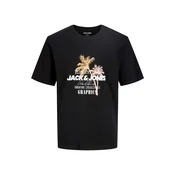 JACK & JONES Majica JJGRADIENT med/rosé/črna/bela