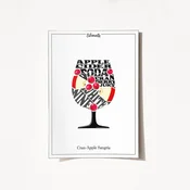 Wallity Poster Apple Sangria-2053, 50x70 cm