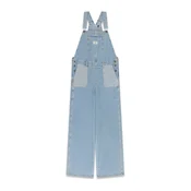 GUESS JEANS Kavbojke z naramnicami svetlo modra