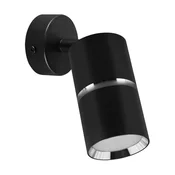 Ideus Stenska svetilka črna krom IP20 premična DIOR SPT GU10 35W 04260