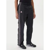 Kappa Spodnji del trenirke 361W7JW Črna Comfort Fit