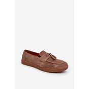 Mens Suede Loafers Shoes Zazoo