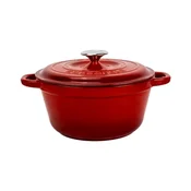 Cast iron saucepan, 24cm/4.07 L, New Heritage, Red - LAVA