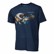 Majica s kratkimi rokavi Savage Gear CANNIBAL TEE - modra L