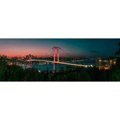 Art puzzle - Puzzle Bospor, panorama Istanbula - 1 000 kosov